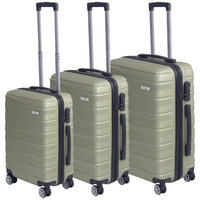 SADA CESTOVNÍCH KUFRŮ  - barvy zlata, Basics, kov/textil - Novel