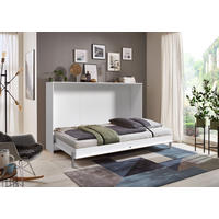 SCHRANKBETT 120/200 cm,  in Weiß, Lattenrost inkl.  - Weiß, KONVENTIONELL, Holz/Metall (120/200cm) - MID.YOU