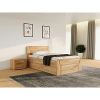 BETT - Wildeiche/Naturfarben, MODERN, Holz (100/200cm) - MID.YOU