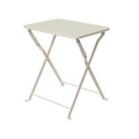 GARTENTISCH 40/30/45 cm Metall  - Weiß, Basics, Metall (40/30/45cm)