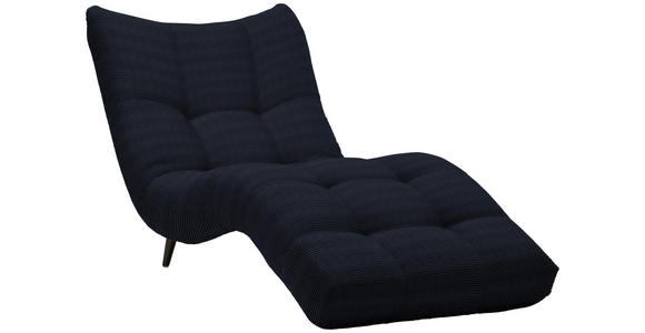 RELAXLIEGE in Cord Schwarz - Schwarz, Design, Textil/Metall (87/93/188cm) - Xora