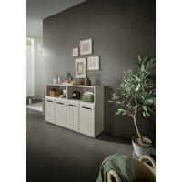 BADEZIMMER 2-teilig  in 120 cm  - Kaschmir/Schwarz, Trend, Holzwerkstoff/Kunststoff (120cm) - MID.YOU