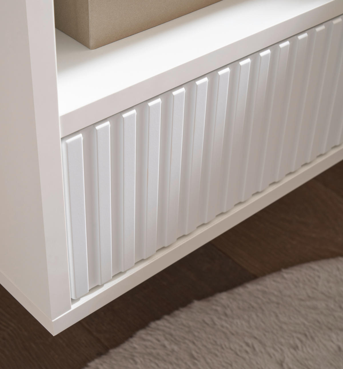 NACHTSCHRANK 46/31/32 cm  - Weiß, KONVENTIONELL, Holzwerkstoff (46/31/32cm) - Boxxx