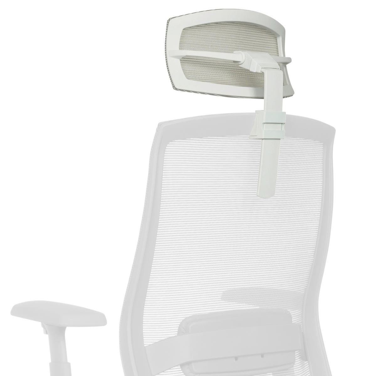 KOPFSTÜTZE - Weiß, MODERN, Kunststoff/Textil (29/15-30/12cm) - MID.YOU