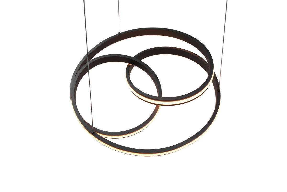 LED-HÄNGELEUCHTE Nuria 60/150 cm   - Schwarz, Basics, Metall (60/150cm) - Trio Leuchten