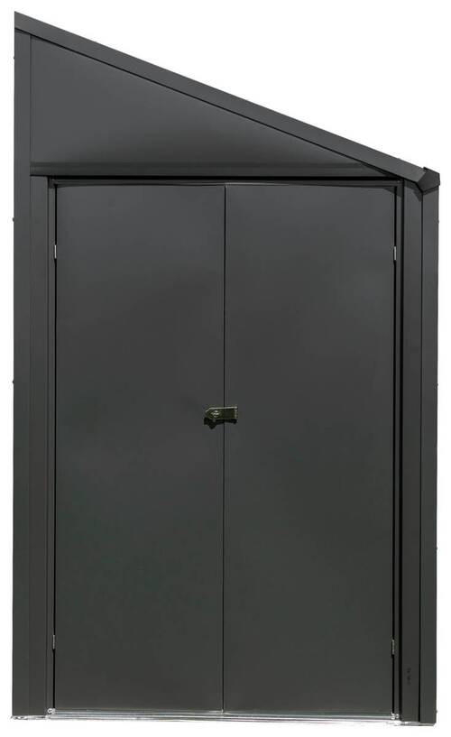GERÄTEHAUS 203/208/124 cm  - Grau, Basics, Metall (203/208/124cm) - Ambia Garden
