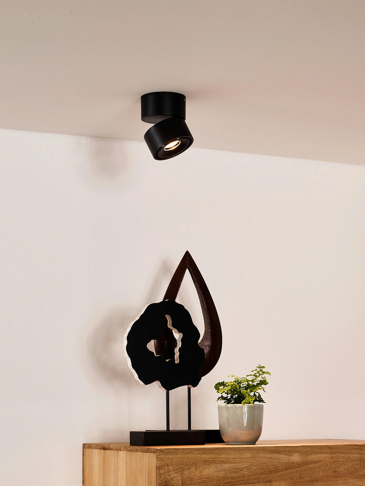 LED-STRAHLER Yumiko 7.8/7.8/8.2 cm - Schwarz, KONVENTIONELL (7.8/7.8/8.2cm) - Lucide