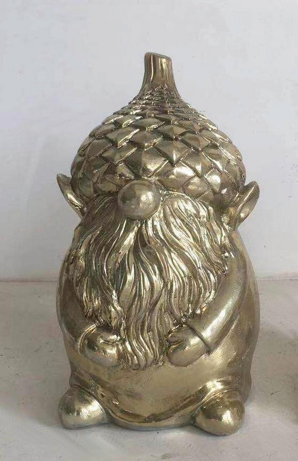 DEKOZWERG  - Goldfarben, Trend, Kunststoff (17/17/29,5cm) - X-Mas