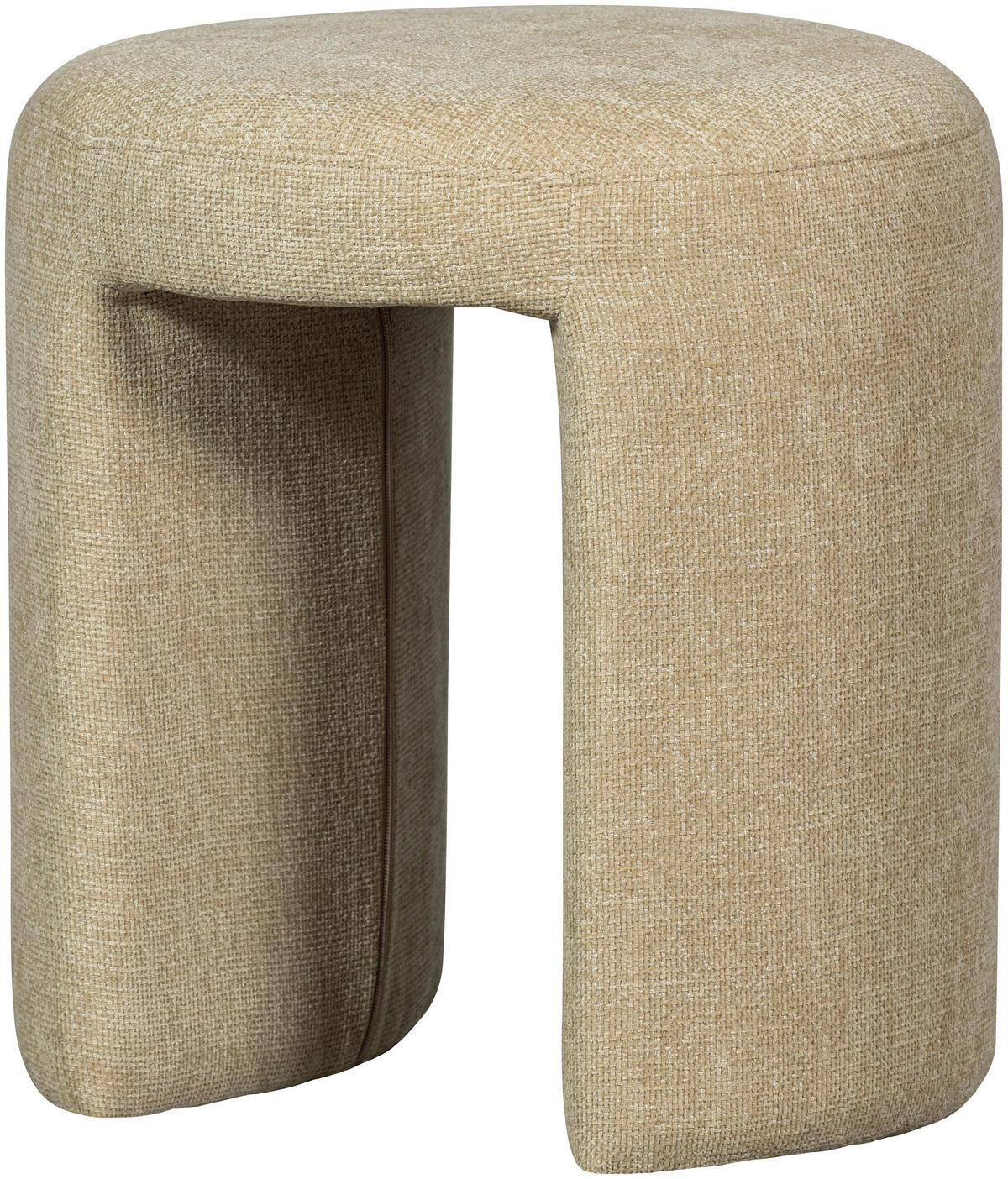 HOCKER in Textil Naturfarben  - Naturfarben, Design, Textil (45/47/45cm) - Livetastic