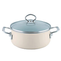 POSODA ZA KUHANJE  Avorio  2 l  kovina  20 cm  - barve šampanjca, Basics, kovina/steklo (20cm) - Riess