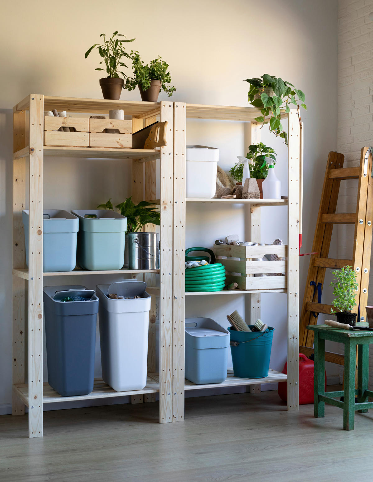 ABFALLEIMER 30 L  - Dunkelgrau/Grau, KONVENTIONELL, Kunststoff (25/55/37cm) - Keter
