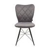 STOLICA  siva, crna  metal, tekstil      - siva/crna, Design, metal/tekstil (49/90/61cm) - Hom`in