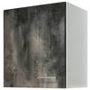 KÜCHENOBERSCHRANK 50/54,8/32 cm  in Weiß, Graubraun  - Graubraun/Alufarben, KONVENTIONELL, Holzwerkstoff/Kunststoff (50/54,8/32cm) - FlexWell