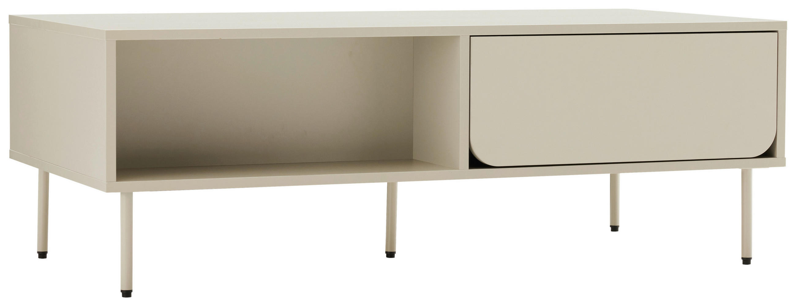 COUCHTISCH Metall, Holzwerkstoff 120/60/40 cm  - Seidengrau, Design, Holzwerkstoff/Metall (120/60/40cm) - Xora