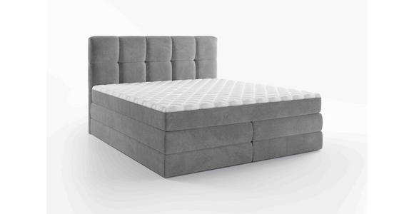 BOXSPRINGBETT 180/200 cm  in Grau  - Schwarz/Grau, Design, Kunststoff/Textil (180/200cm) - Esposa