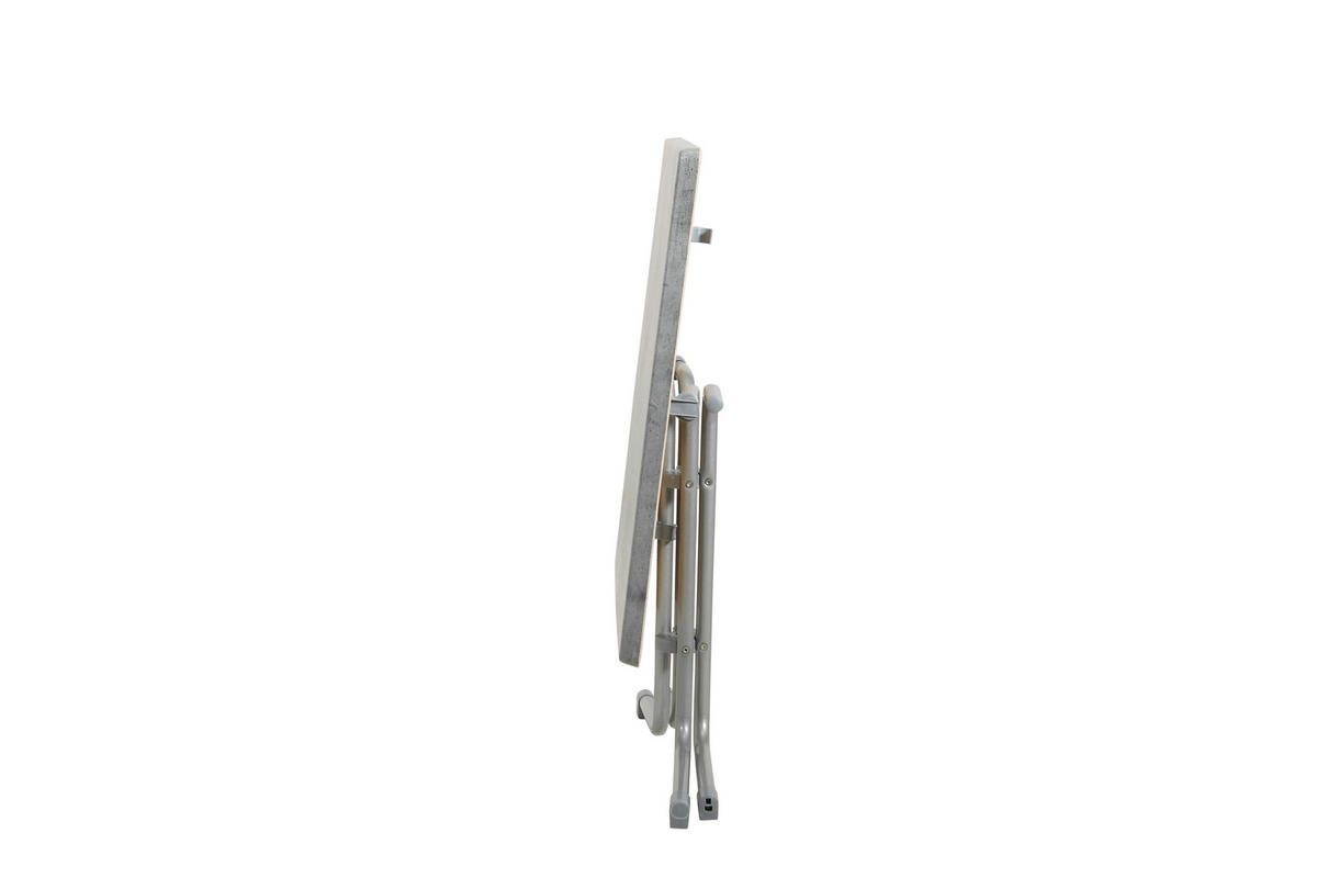 GARTENKLAPPTISCH  - Platinfarben/Grau, Basics, Holzwerkstoff/Metall (70/70/72cm) - Gardenson