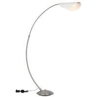 LED-STEHLEUCHTE ROBLES 124/35/182 cm   - Schwarz/Weiß, Design, Kunststoff/Metall (124/35/182cm) - Globo