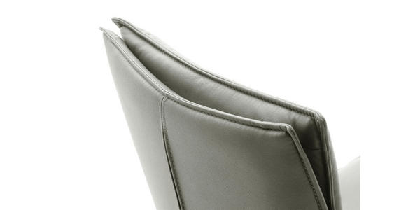 STUHL beschichtet Edelstahlfarben, Hellgrau - Edelstahlfarben/Hellgrau, Design, Textil/Metall (49/90/65cm) - Novel