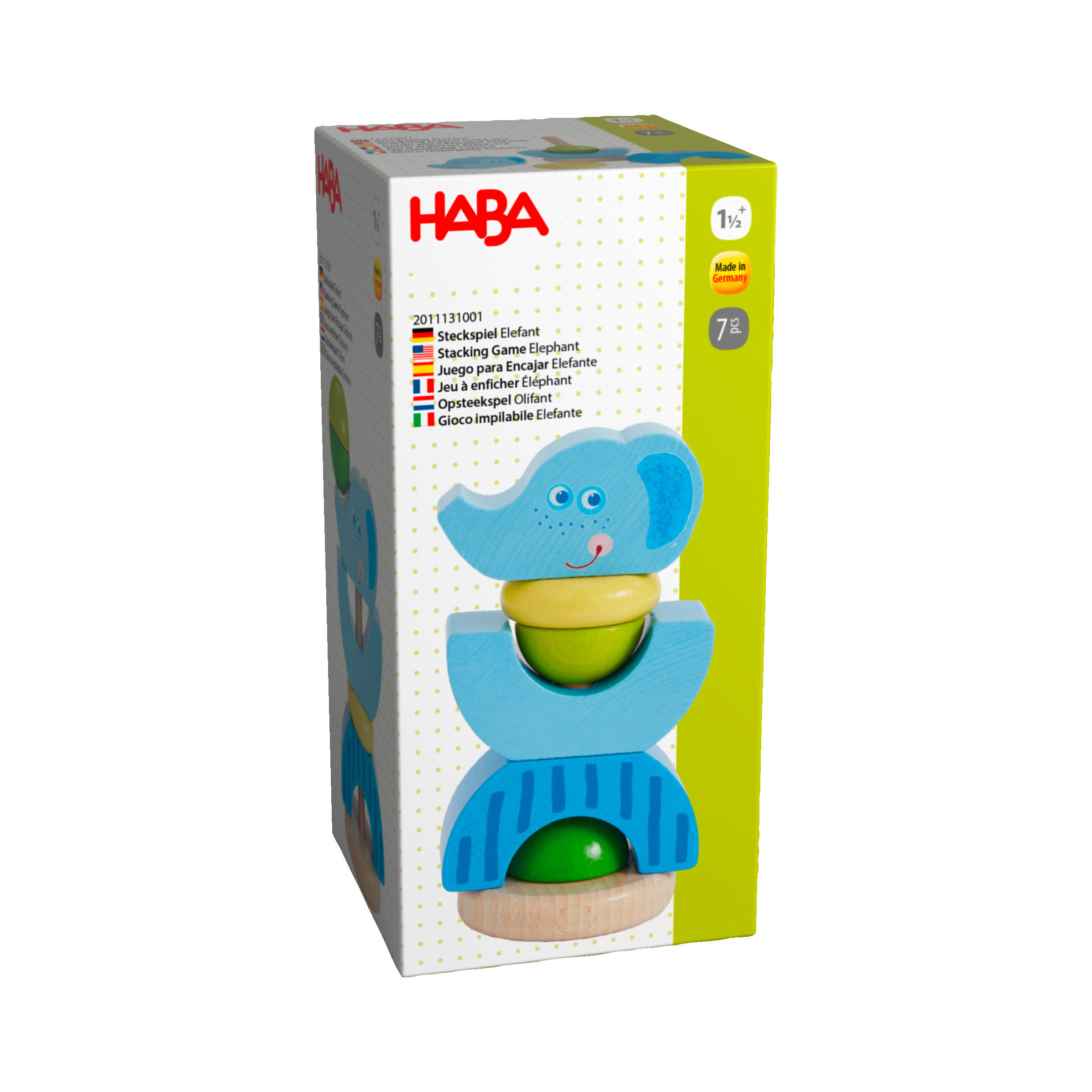 STECKBAUSTEINE - Hellblau, Basics, Holz (8,5/15cm) - Haba