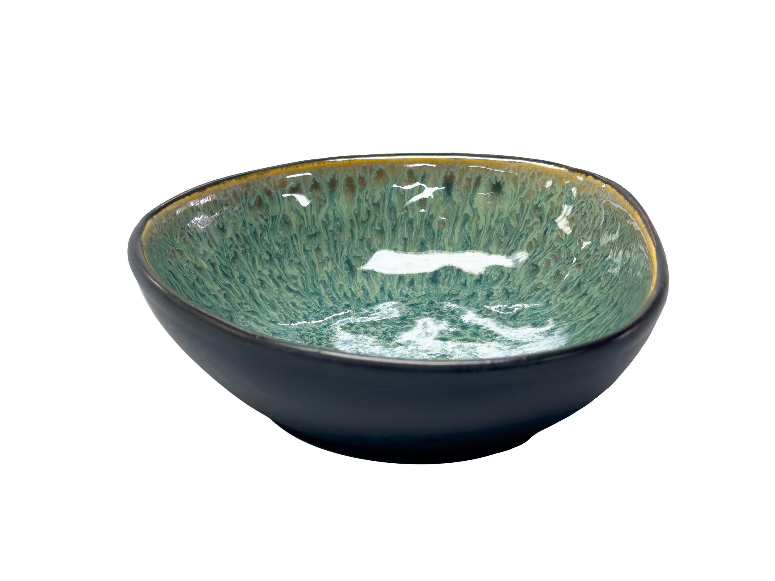 SCHALE SØREN GREEN   - Grün, Trend, Keramik (13/12,5cm) - Novel