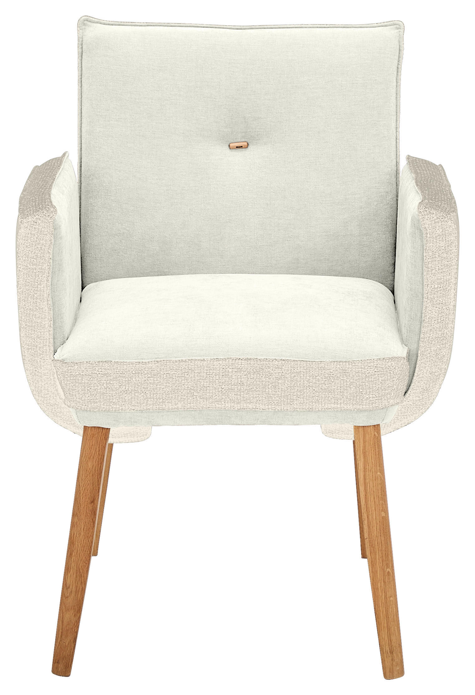 ARMLEHNSTUHL  in Webstoff, Mikrofaser  - Eichefarben/Beige, Design, Holz/Textil (67/86/67cm) - Linea Natura