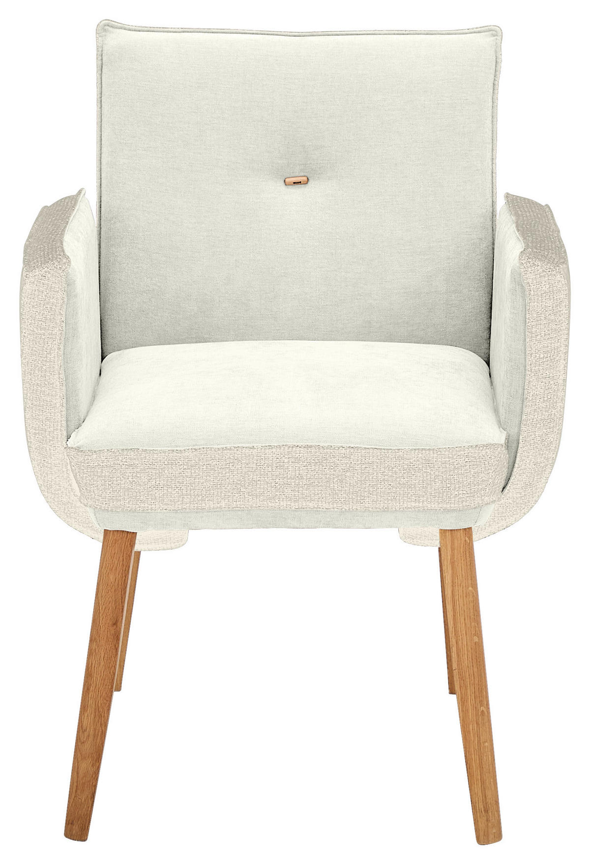 ARMLEHNSTUHL  in Webstoff, Mikrofaser  - Eichefarben/Beige, Design, Holz/Textil (67/86/67cm) - Linea Natura
