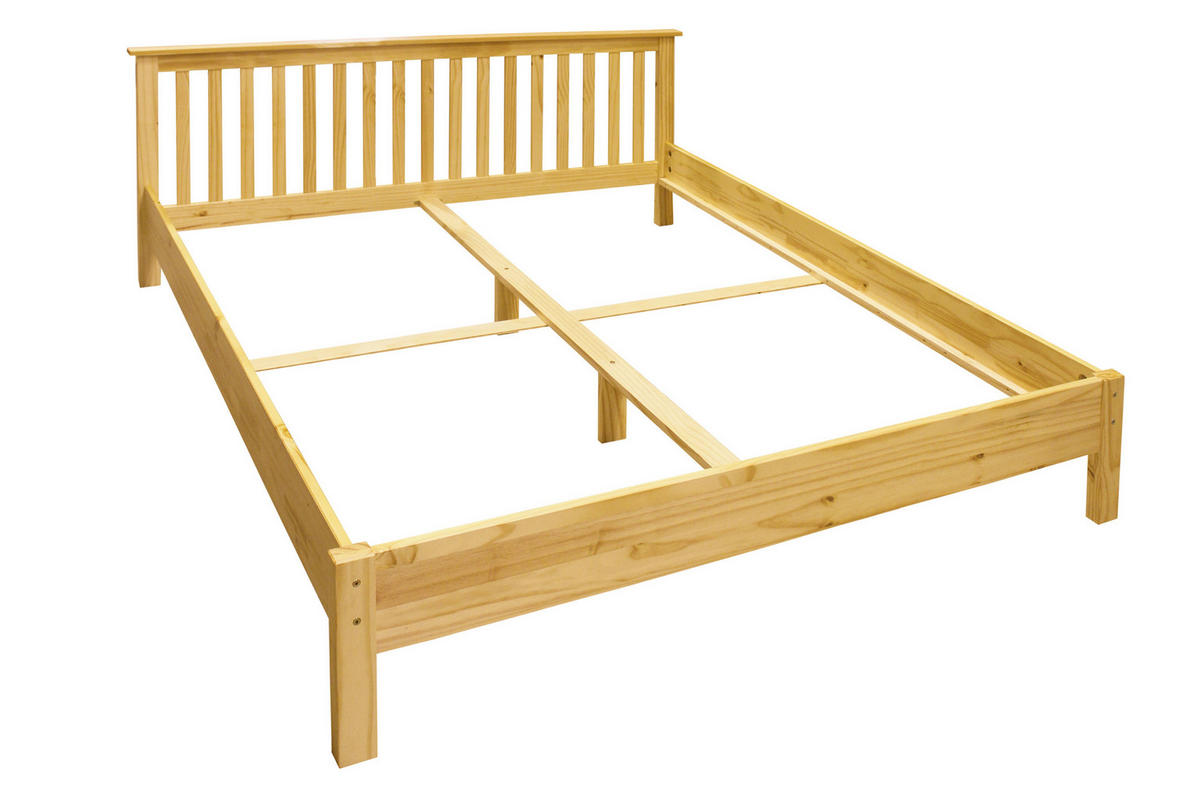 BETT 180/200 cm,  in Naturfarben,  - Naturfarben, Natur, Holz (180/200cm) - Livetastic