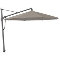 AMPELSCHIRM 400x400 cm Taupe  - Taupe/Anthrazit, KONVENTIONELL, Textil/Metall (400/400cm) - Glatz
