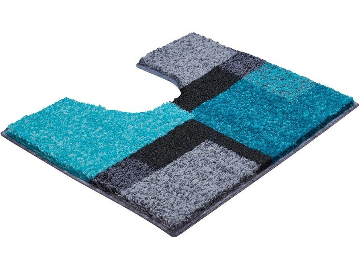 WC-VORLEGER Türkis 50/60 cm  - Türkis, Basics, Kunststoff/Textil (50/60cm) - Grund