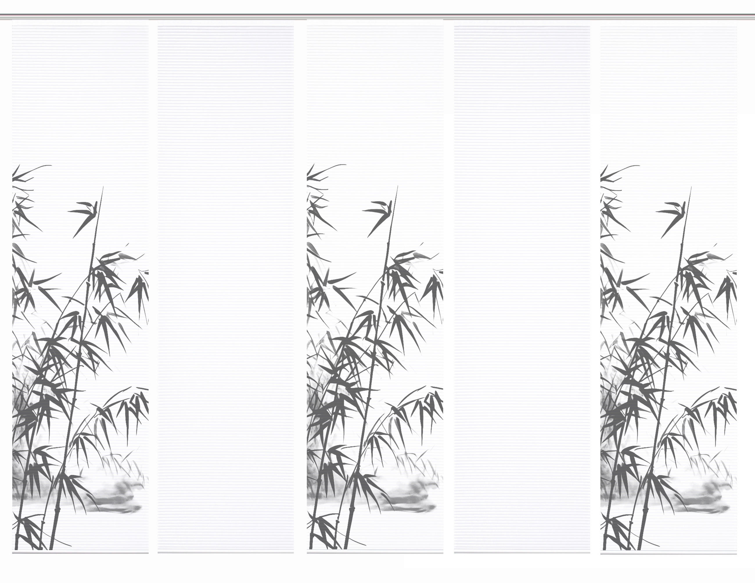 FLÄCHENVORHANG in Weiß, Grau Hochglanz blickdicht  - Grau Hochglanz/Weiß, Natur, Textil (60/245cm)