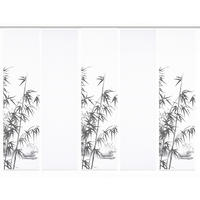 FLÄCHENVORHANG in Weiß, Grau Hochglanz blickdicht  - Grau Hochglanz/Weiß, Natur, Textil (60/245cm)