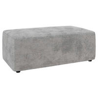 HOCKER in Textil Grau  - Schwarz/Grau, Modern, Kunststoff/Textil (112/44/66cm) - Trendmanufaktur