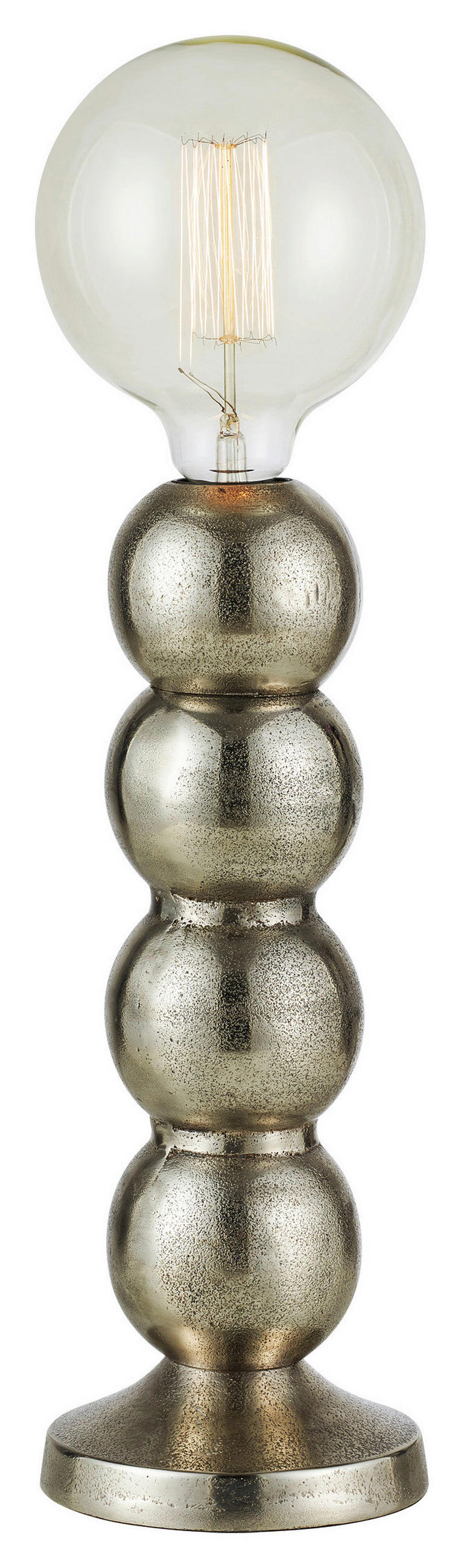 TISCHLEUCHTE GONG 12.5/33/12.5 cm   - Silberfarben, Basics (12.5/33/12.5cm) - Markslöjd