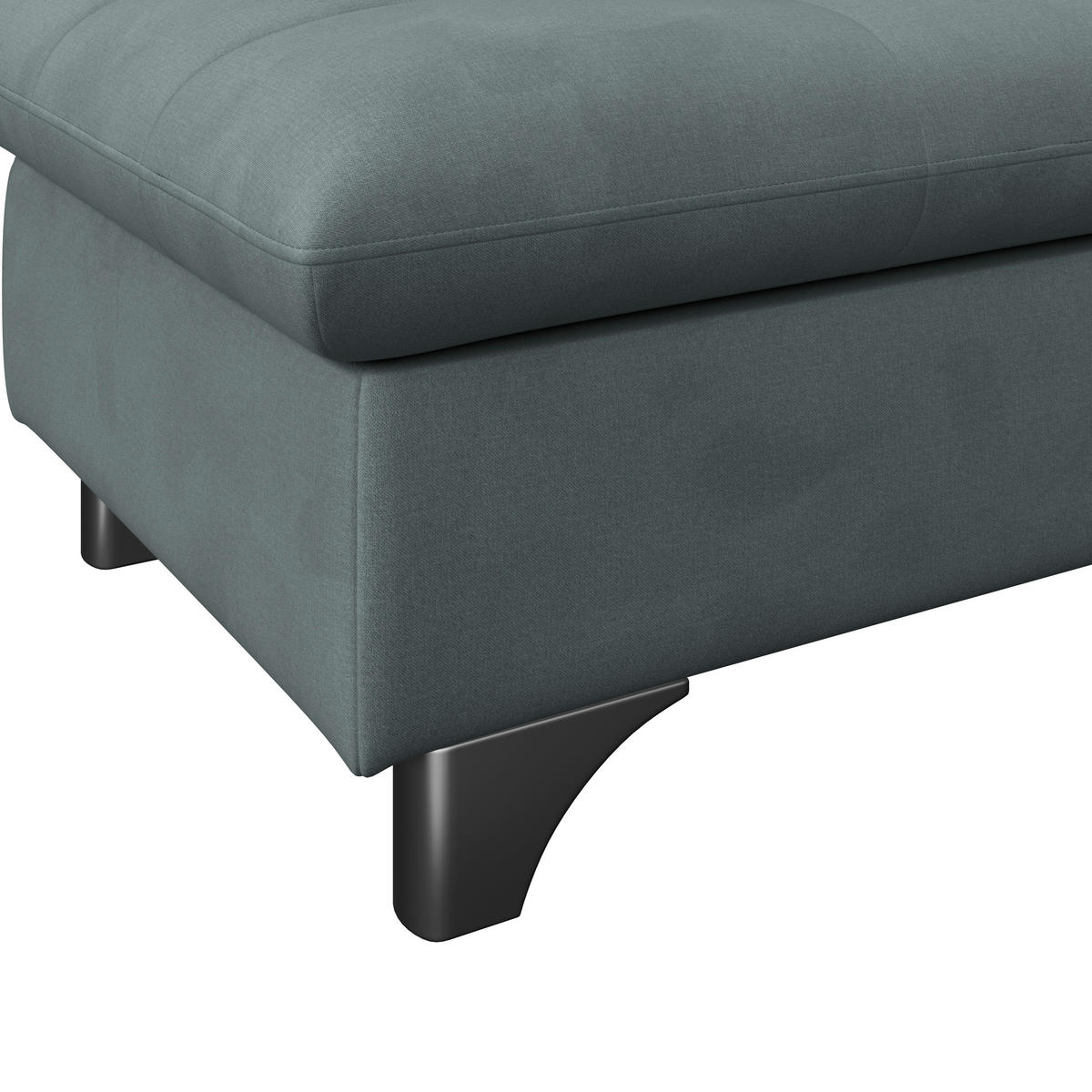 HOCKER Chenille Mintgrün  - Chromfarben/Mintgrün, KONVENTIONELL, Textil/Metall (108/46/108cm) - Livetastic