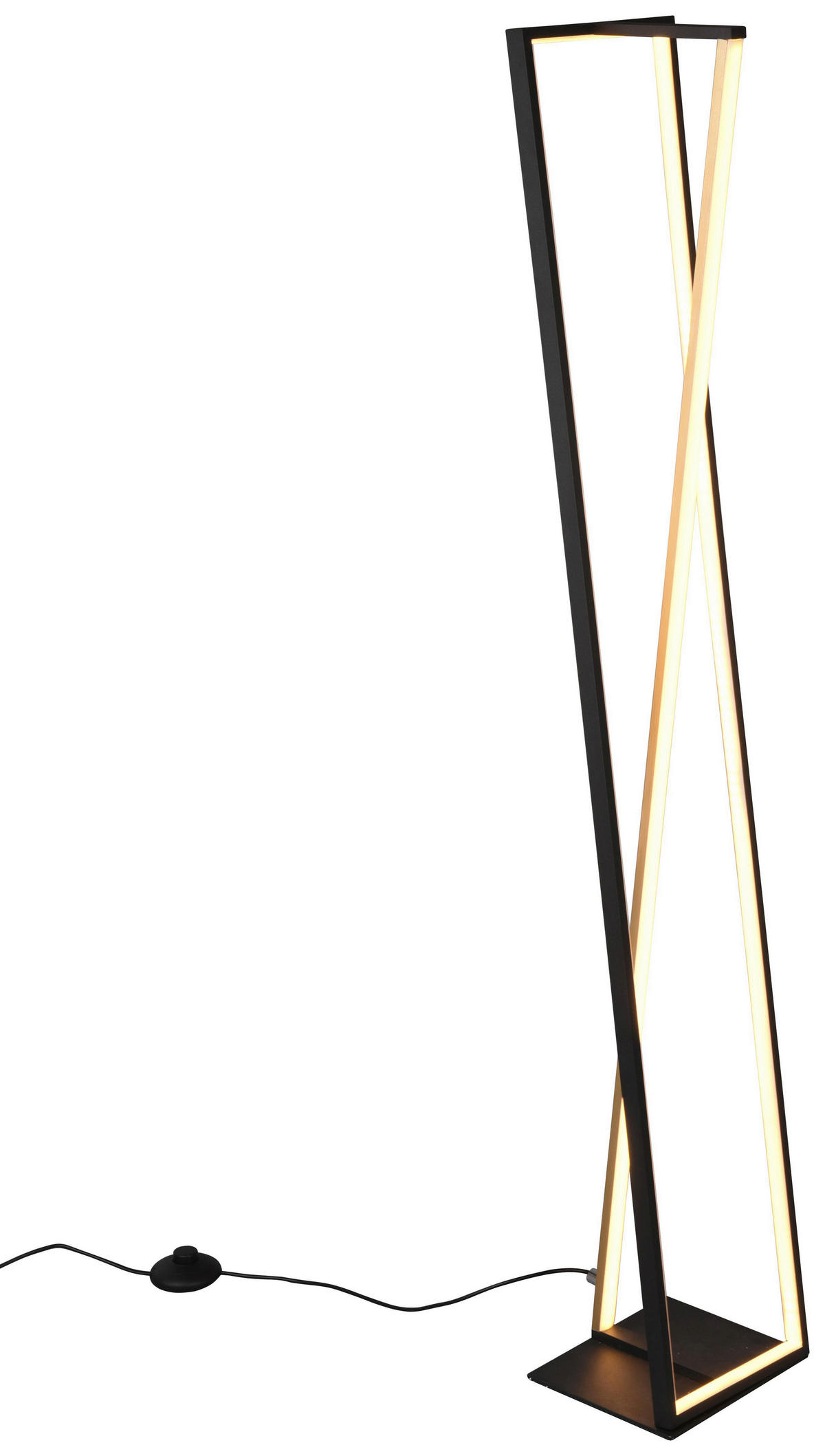 LAMPADAR CU LED - negru, Design, metal (20,5/124/17,5cm)