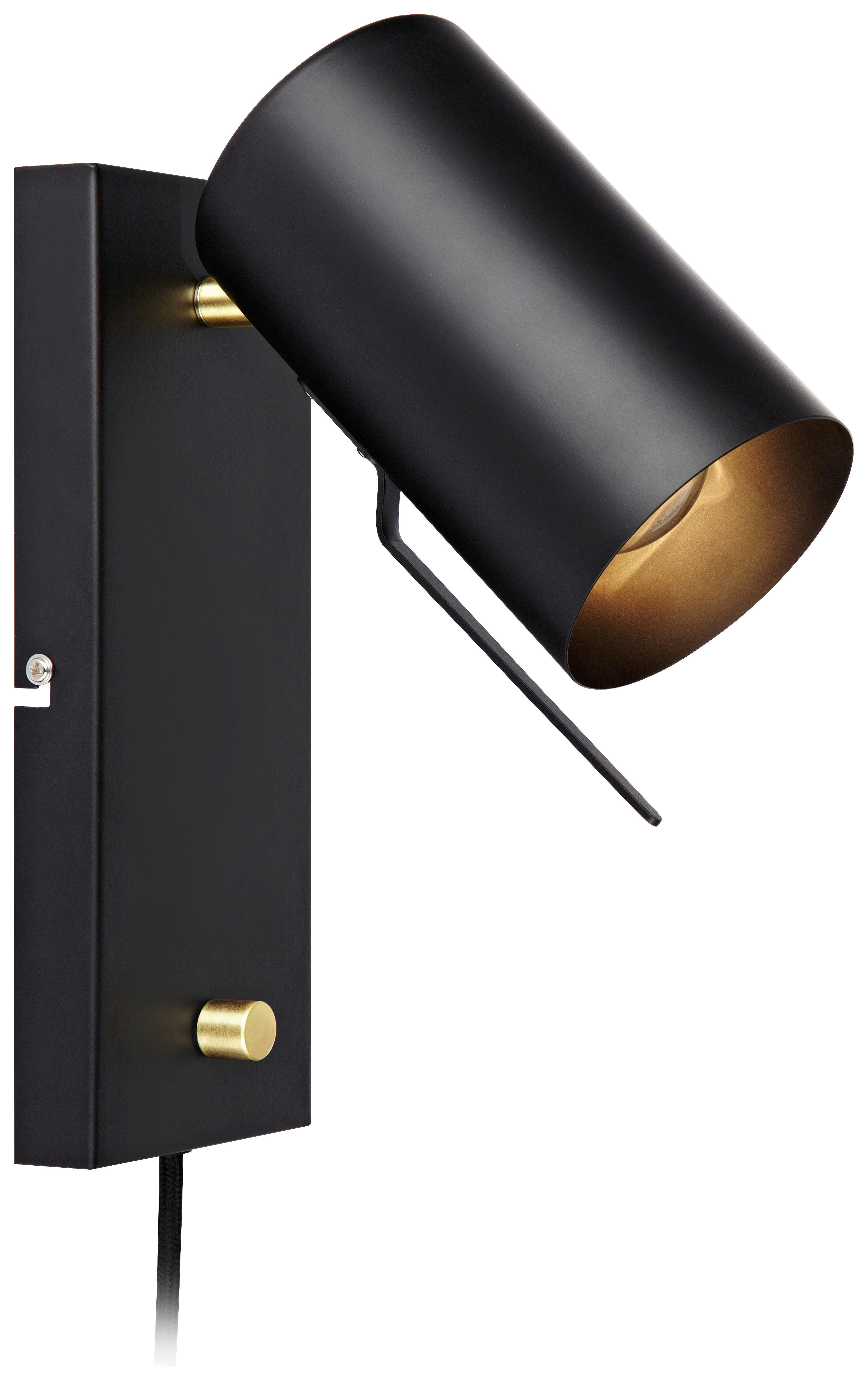 WANDLEUCHTE 20/9,5/27 cm   - Schwarz, Basics, Metall (20/9,5/27cm) - Markslöjd
