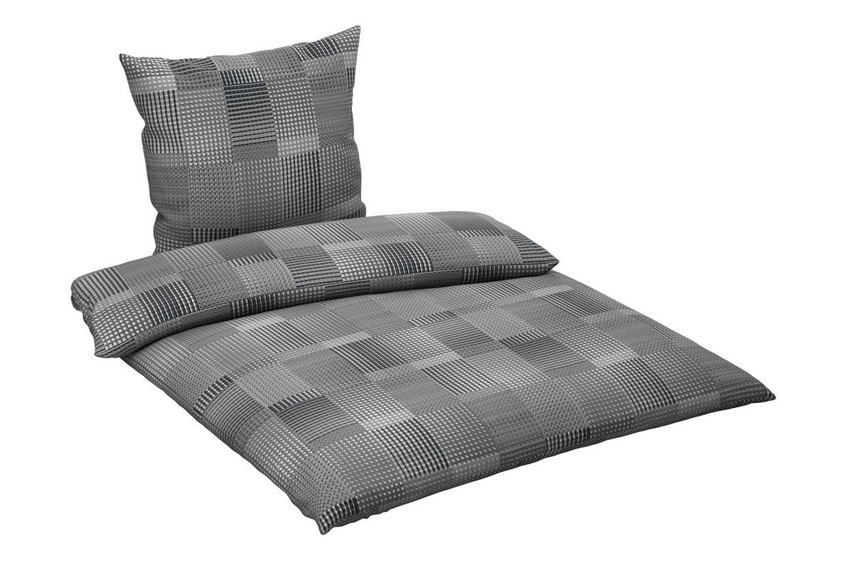 BETTWÄSCHE Flanell 200/200 cm  - Grau, Textil (200/200cm) - Novel