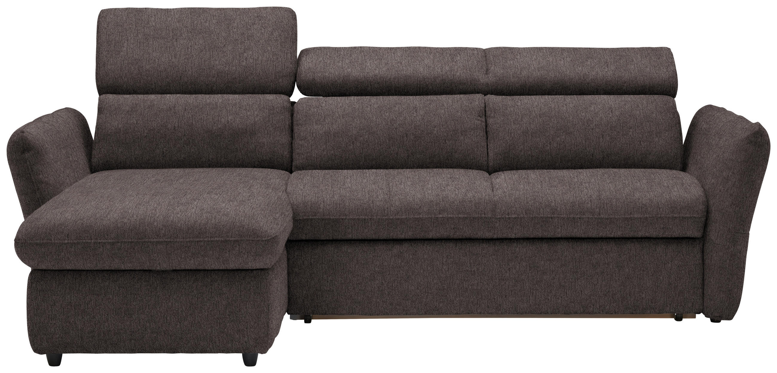 ECKSOFA  in Mikrofaser Braun  172/240 cm  - Schwarz/Braun, Design, Kunststoff/Textil (172/240cm) - Stylife