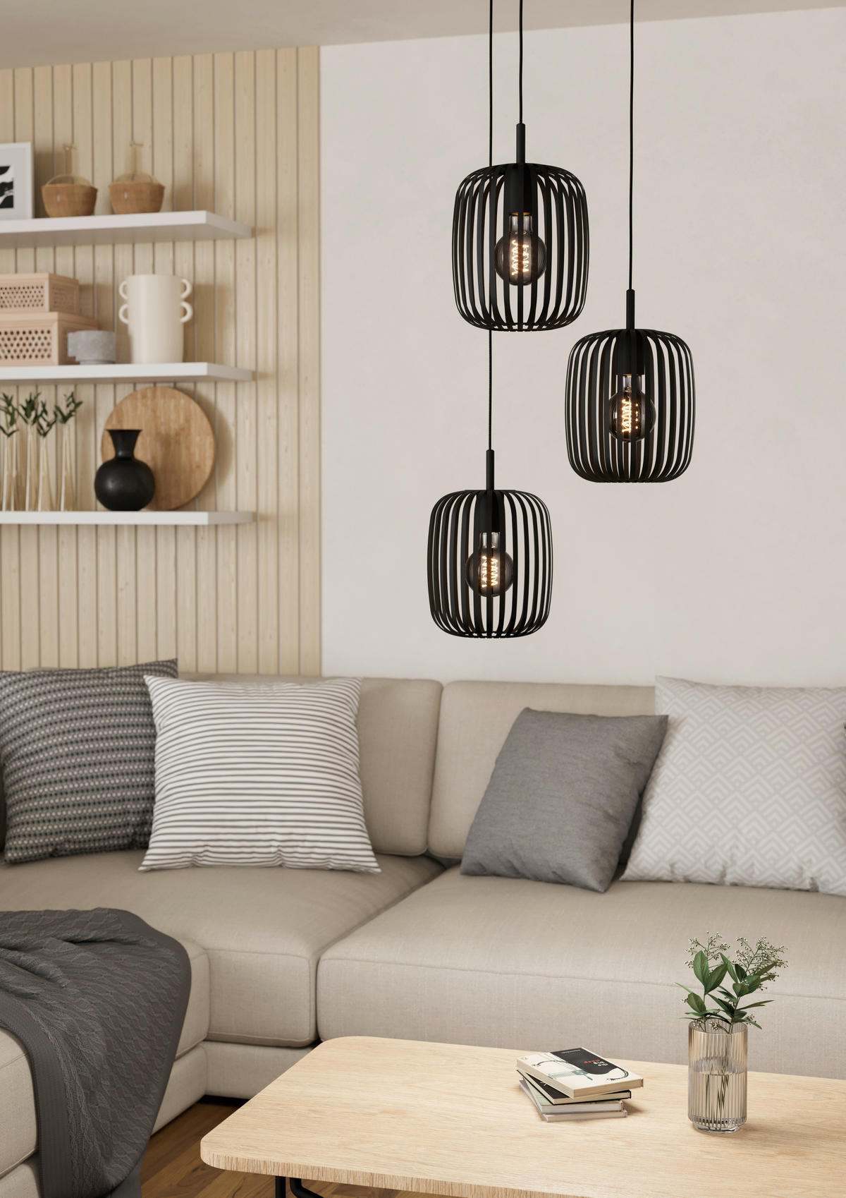 ZÁVĚSNÉ SVÍTIDLO, 46/110 cm  - černá, Design, kov (46/110cm) - Eglo