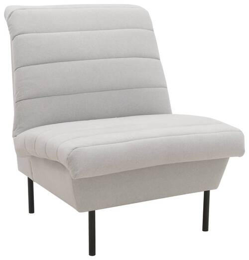 SESSEL Flachgewebe Silberfarben    - Silberfarben/Schwarz, Design, Textil/Metall (72/92/103cm) - LOOKS by W.Joop