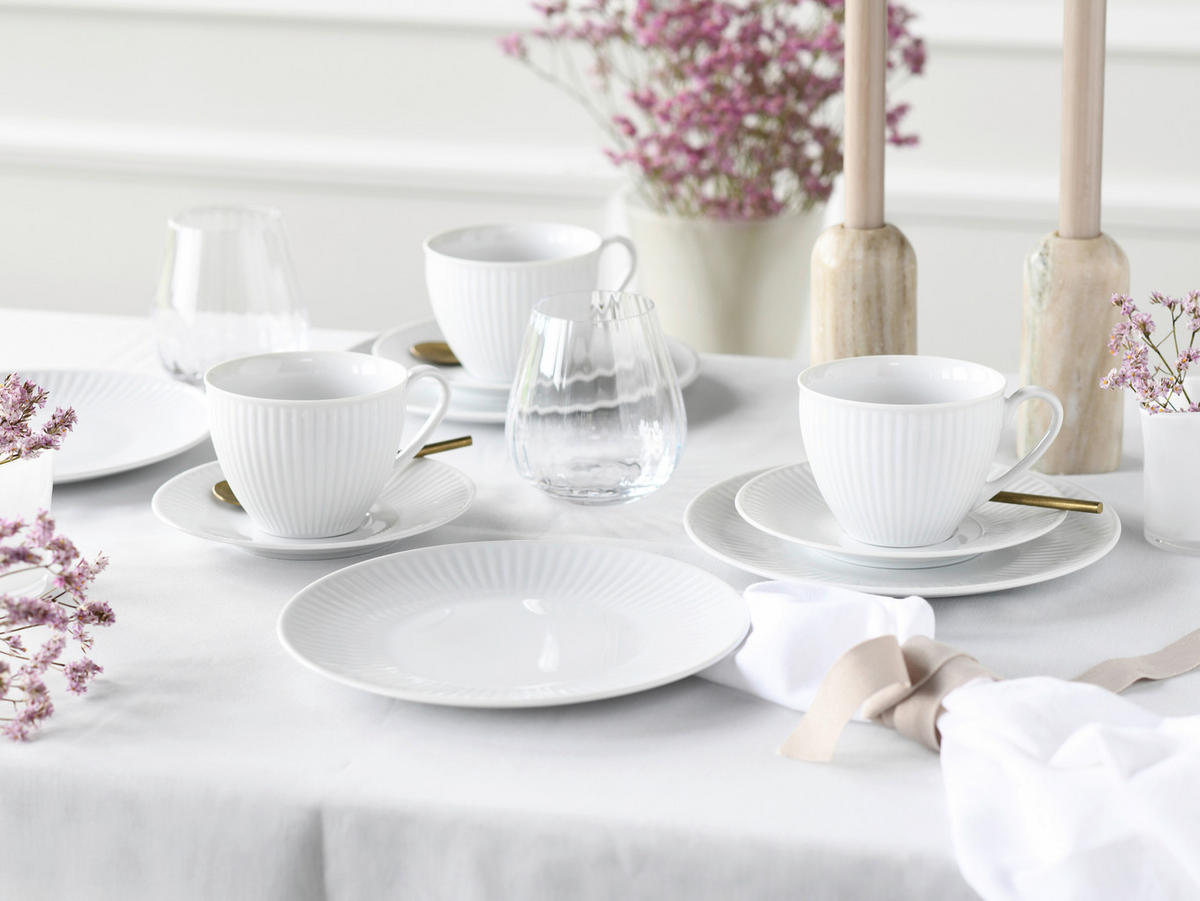 KÁVOVÁ SOUPRAVA, porcelán - bílá, Design, keramika - Creatable