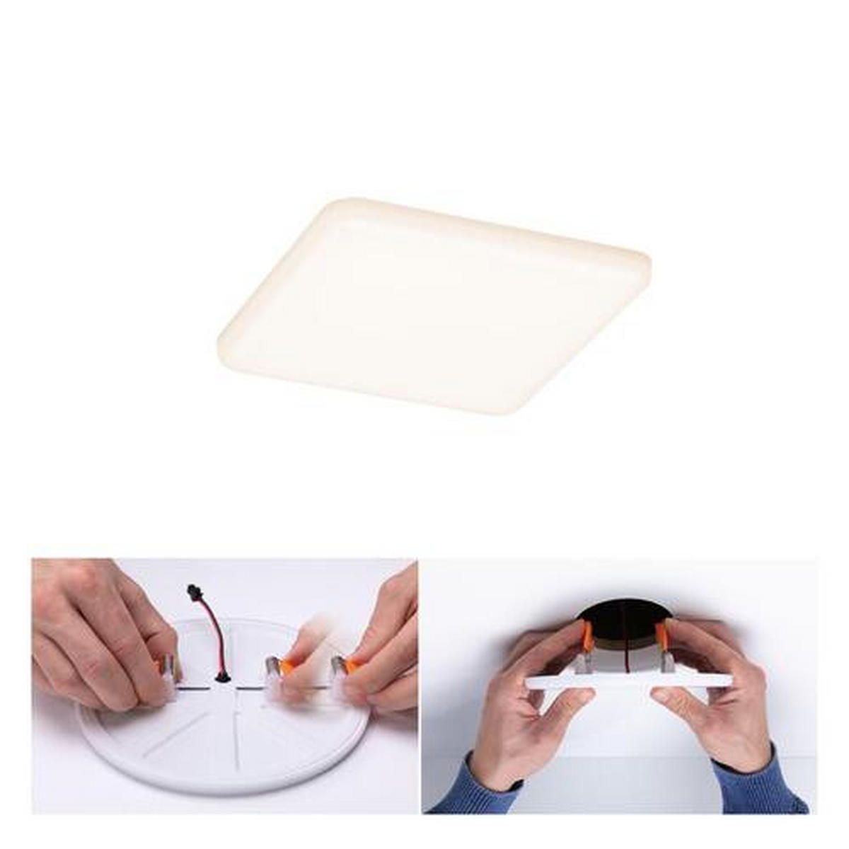 LED-PANEEL 12,5/12,5/1 cm  - Weiß, Basics, Kunststoff (12,5/12,5/1cm) - Paulmann