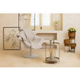 DESIGNSESSEL in beflockt Beige  - Beige/Silberfarben, Trend, Kunststoff/Textil (78,5/79/86cm) - Ambia Home