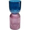VASE 40 cm  - Blau/Lila, Design, Glas (16/40/16cm)