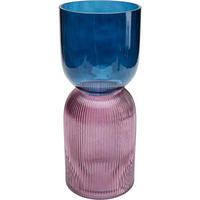 VASE 40 cm  - Blau/Lila, Design, Glas (16/40/16cm) - Kare-Design