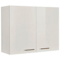 KÜCHENOBERSCHRANK 90/72/35 cm  in Hellgrau  - Edelstahlfarben/Hellgrau, MODERN, Holzwerkstoff (90/72/35cm) - Nobilia