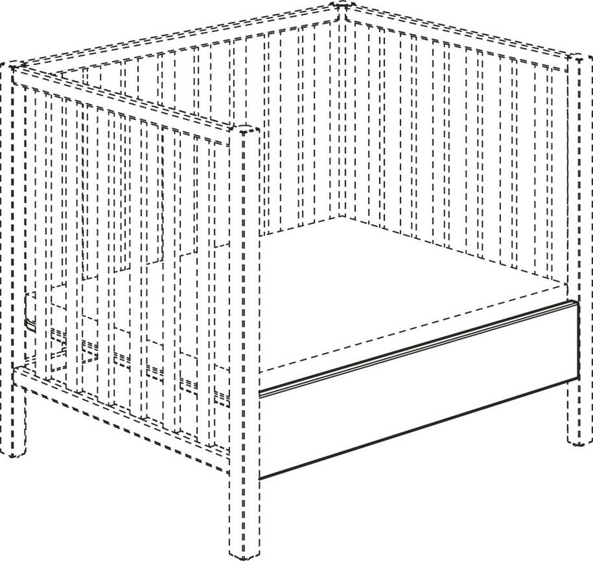 FELSZERELHETŐ OLDALLAPOK SCOTTY  - palaszürke, Basics, faalapú anyag (88,1/2,2/15,6cm) - Paidi