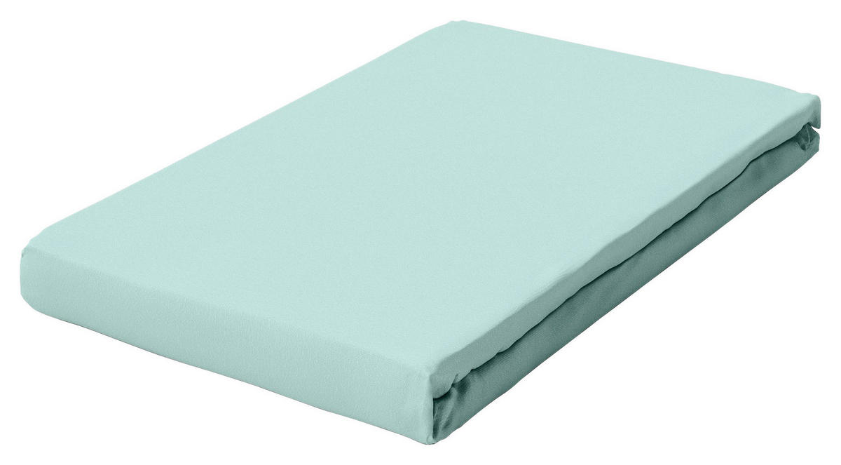 BOXSPRING-SPANNLEINTUCH PURE Jersey  - Mintgrün, Basics, Textil (90-100/190-220cm) - Schlafgut