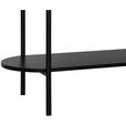 KONSOLENTISCH Naturfarben, Schwarz  - Schwarz/Naturfarben, Trend, Holzwerkstoff/Metall (100/39/76cm) - Xora