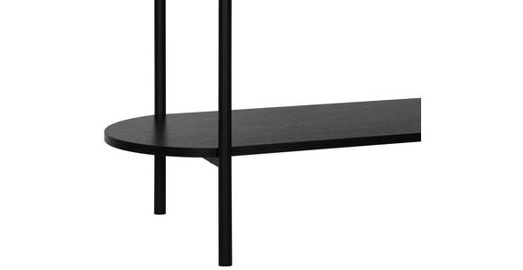 KONSOLENTISCH Naturfarben, Schwarz  - Schwarz/Naturfarben, Trend, Holzwerkstoff/Metall (100/39/76cm) - Xora